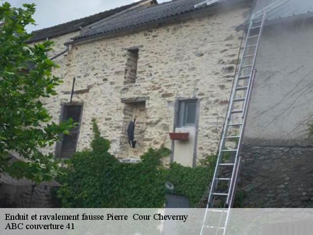 Enduit et ravalement fausse Pierre   cour-cheverny-41700 ABC couverture 41